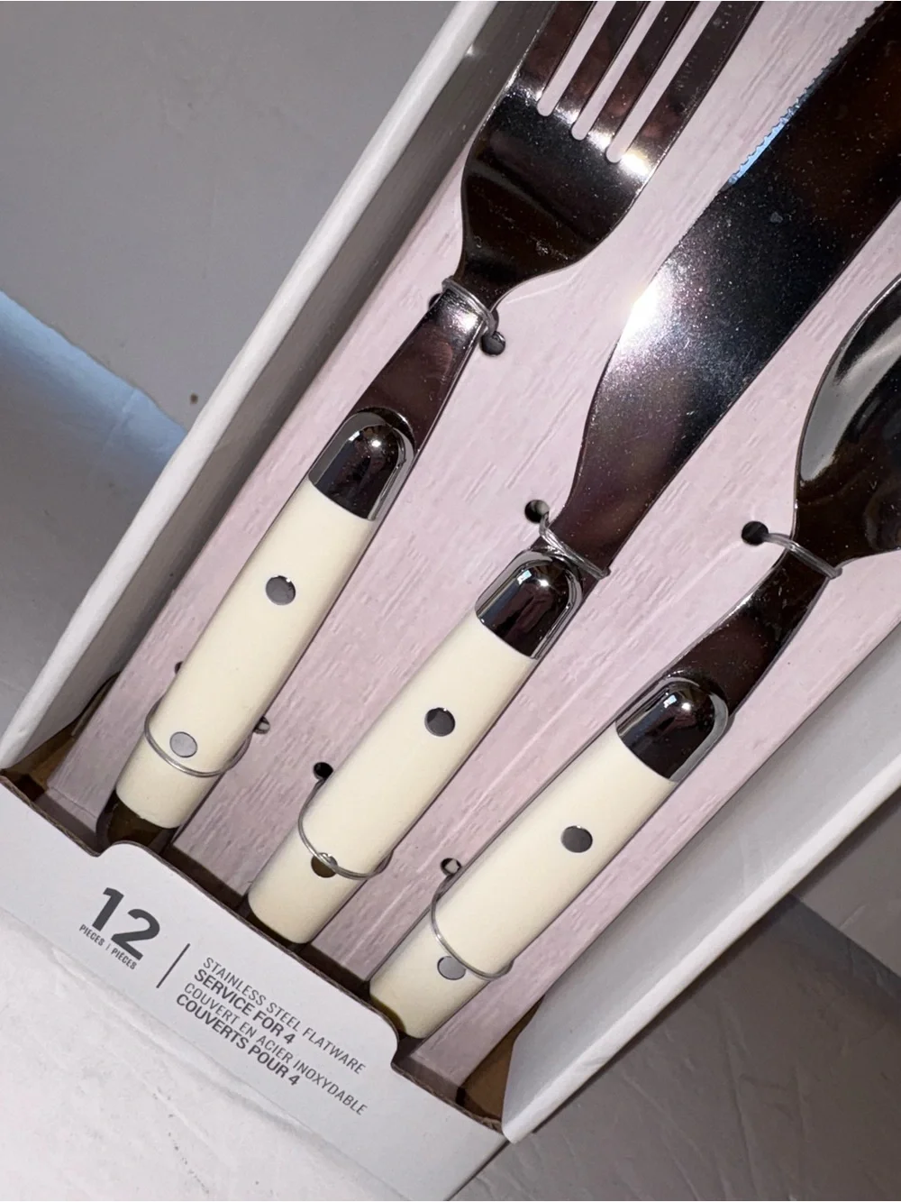 NIB - Ornative 12pc: Stainless Steel Flatware Set